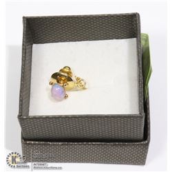 VTG OPAL TIE CLIP. NEVER WORN 1960'S