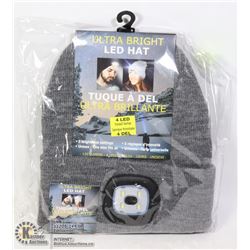 NEW GREY ULTRA BRIGHT LED HATS