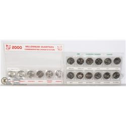 2 SETS OF MILLENNIUM QUARTERS BOTH DIFFERENT