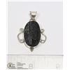 Image 1 : #23-BLACK TOURMALINE PENDANT (RAW)
