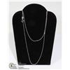 Image 1 : #231-STERING SILVER NECKLACE 18"/2 PCS