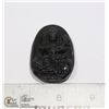 Image 1 : #95-NATURAL BLACK OBSIDIAN BUDDHA PENDANT