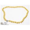 Image 1 : #203-SEA SHELL PEARL NECKLACE 17.5"/10mm