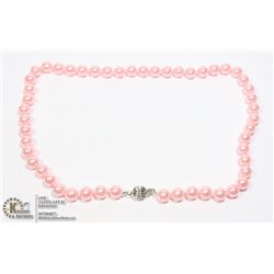 #212-SEA SHELL PEARL NECKLACE 17.5"/8mm