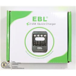 2-USB CHARGER FOR NI-NH AA/AAA BATTERIES