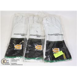 3 PAIRS ENDURA WELDING GLOVES SIZE XL