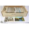 Image 1 : LONG WHITE CARDBOARD BOX OF POSTCARDS : MIXED