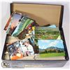 Image 1 : USA POSTCARDS IN BLUE SHOEBOX