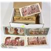 Image 1 : BOX OF 100+ OLD STEREO PHOTOGRAPHS