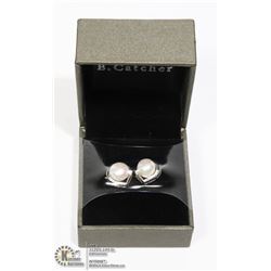 NEW B. CATCHER FRESHWATER PEARL EARRING SET