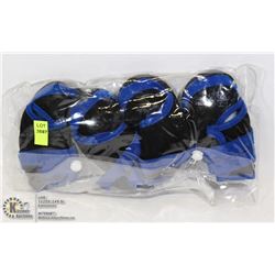 4 BLUE/BLACK DOG BOOTIES