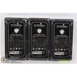 3 BARS OF PROMISE CBD AFRICAN BLACK MUD SOAP