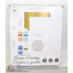 DIY SCRAPE PAINTING SET FOR BEGINNERS