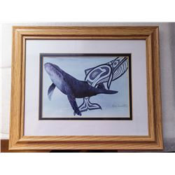 22)  FRAMED & MATTED UNDER GLASS