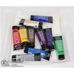 LIQUITEX PAINTS 10 NEW OR ALMOST NEW TUBES