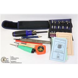 WOODWORKING TOOLS 5 PC FORSTNER BITS IN POUCH,