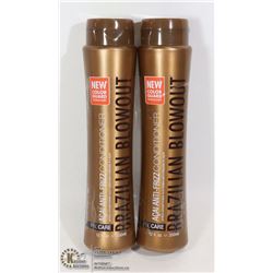 TWO BOTTLES OF BRAZILIAN BLOWOUT ACAI ANTI-FRIZZ
