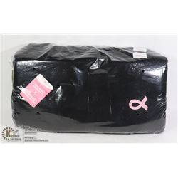 BUNDLE OF 6 PINK RIBBON SCARVES (BLACK)