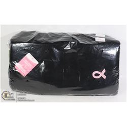 BUNDLE OF 6 PINK RIBBON SCARVES (BLACK)