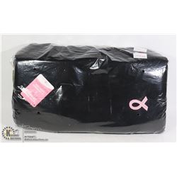 BUNDLE OF 6 PINK RIBBON SCARVES (BLACK)