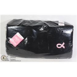 BUNDLE OF 6 PINK RIBBON SCARVES (BLACK)