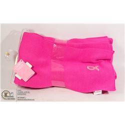 BUNDLE OF 6 PINK RIBBON SCARVES (PINK)