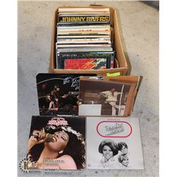 BOX OF ROCK / JAZZ RECORDS 70'S-80'S VINYL