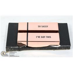 2 NEW REALHER MOISTURIZING LIPSTICKS - DARK PINK &