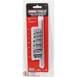 NEW OEMTOOLS 7 PC STAR SOCKET SET