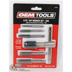 NEW OEMTOOLS 6 PC TAP WRENCH SET - SAE