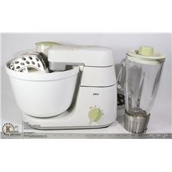 VINTAGE "BRAUN" FOOD PROCESSOR MIXER WITH ALL