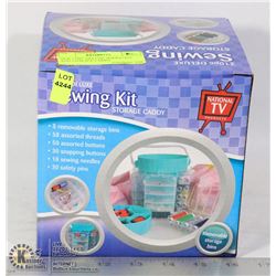 NEW 210PC DELUXE SEWING KIT AND STORAGE CADDY