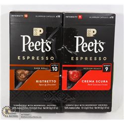 NEW PEET'S ESPRESSO DARK ROAST PACKS NESPRESSO