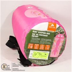 NEW OZARK TRAIL KIDS SLEEPING BAG 63 X 25.5W