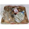 Image 1 : UNCLAIMED FLAT OF GLASS POTS AND OTHER
