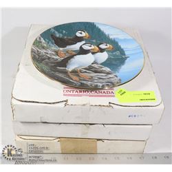THREE UNCLAIMED COLLECTOR PLATES
