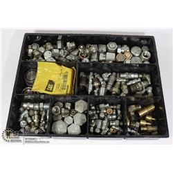 CONTAINER OF HYDRAULIC FITTINGS