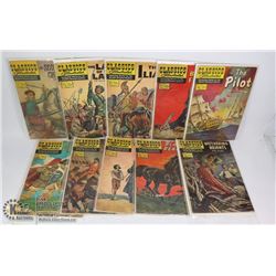 TEN 15 CENT CLASSIC ILLUSTRATED COMICS
