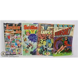 FOUR ASSORTED VINTAGE COMICS