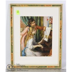 FRAMED PIANO LESSON PICTURE