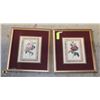 Image 1 : LOT OF 2 FLOWER PICTURE