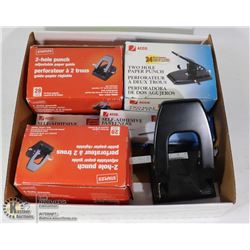 FLAT OF NEW HOLE PUNCHES & FASTENERS