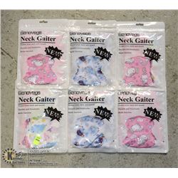 BUNDLE OF 6 KIDS NECK GAITERS (FACE COVERINGS)