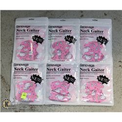 BUNDLE OF 6 KIDS NECK GAITERS (FACE COVERINGS)