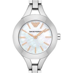 NEW ARMANI MOTHER-OF-PEARL DIAL WATCH MSRP $375