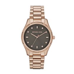 NEW MICHAEL KORS ROSE GOLDTONE BROWN DIAL MSRP$299