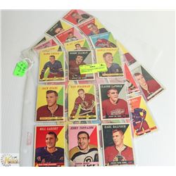 1958-59 CANADIAN TOPPS HOCKEY PARTIAL SET 33
