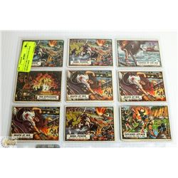 LOT OF 9 1962 TOPPS CIVIL WAR NEWS CARDS