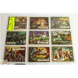 LOT OF 9 1962 TOPPS CIVIL WAR NEWS CARDS