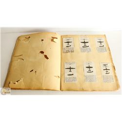 WW2 SCRAPBOOK WITH AIRPLANE PICTURES AND MORE
